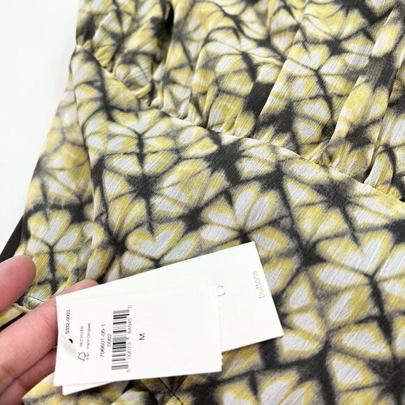 Banana Republic Tiered Dress Womens Medium Ruffle Halter Neck Keyhole Maxi New - Picture 4 of 11